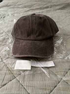 Zenana Outfitters Brown Washed Cotton Baseball Cap